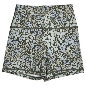 {aerie Offline} "Goals Shortie High Rise" Green Blue Micro Mini Bike Shorts